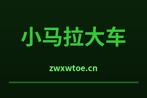 小马拉大车